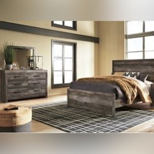 PREFECT CONDITION bed frame,dresser,  mirror Bench 1,500 message me for photos!